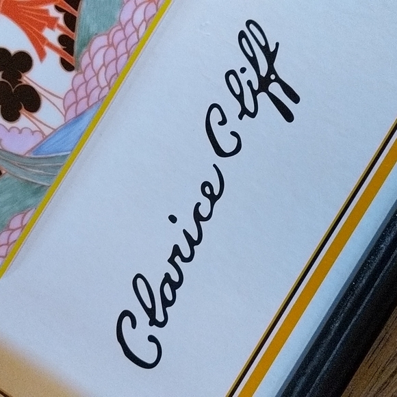 Clarice Cliff Edition Numbered & Framed Tile Set by Wedgwood. - Picture 3 of 16